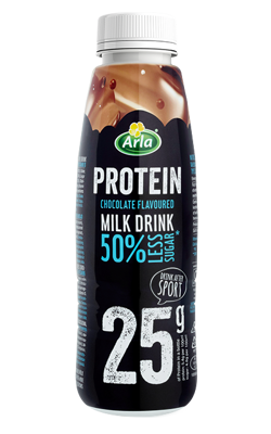 Arla Protein Σοκολατούχο ρόφημα γάλακτος με χαμηλά λιπαρά και 50% λιγότερη ζάχαρη 500g