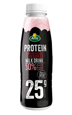 Arla Protein Ρόφημα γάλακτος με γεύση φράουλα, χαμηλά λιπαρά και 50% λιγότερη ζάχαρη 500g