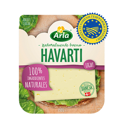 Havarti light 16% σε φέτες 150g