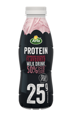 Arla Protein Ρόφημα γάλακτος με γεύση φράουλα, χαμηλά λιπαρά και 50% λιγότερη ζάχαρη 500 g