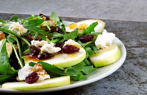 ΣΑΛΑΤΑ ΣΠΑΝΑΚΙ, ΠΡΑΣΙΝΟ ΜΗΛΟ & ARLA PROTEIN COTTAGE CHEESE