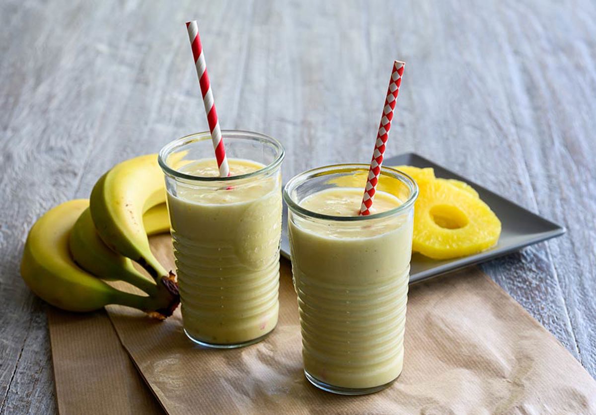 SMOOTHIE ΜΕ ΒΑΝΙΛΙΑ & ΑΝΑΝΑ