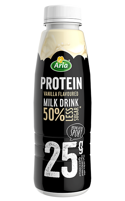 Arla Protein Ρόφημα γάλακτος με γεύση βανίλια, χαμηλά λιπαρά και 50% λιγότερη ζάχαρη 500g