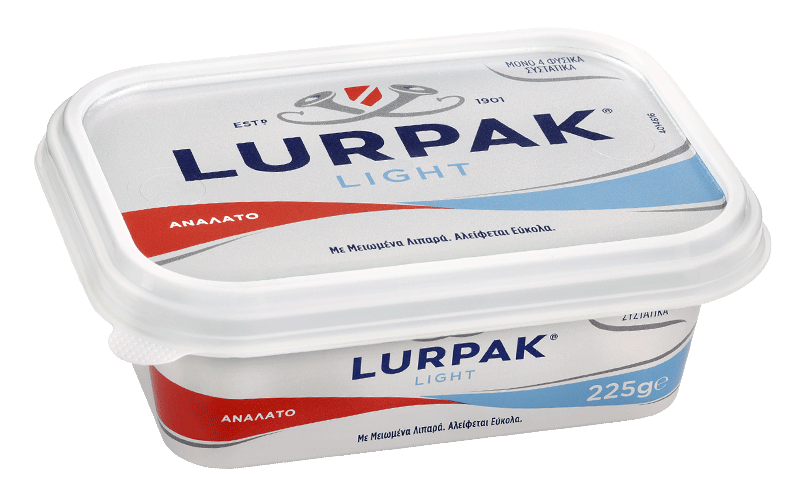 Lurpak® Soft ανάλατο με μειωμένα λιπαρά, παγωμένο, μαζί με λίγο επιπλέον για την ταρτιέρα
